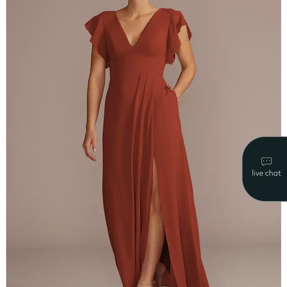 CELEBRATE DB STUDIO

Flutter Sleeve Chiffon V-Neck Dress
STYLE# F20506

Cinnamon